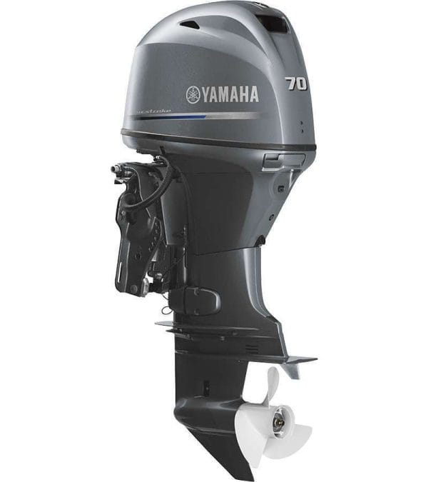 Early 90s Yamaha 70 HP 3 Cylinder Carbureted 2 Stroke 20" (Long Shaft) Outboard Motor.